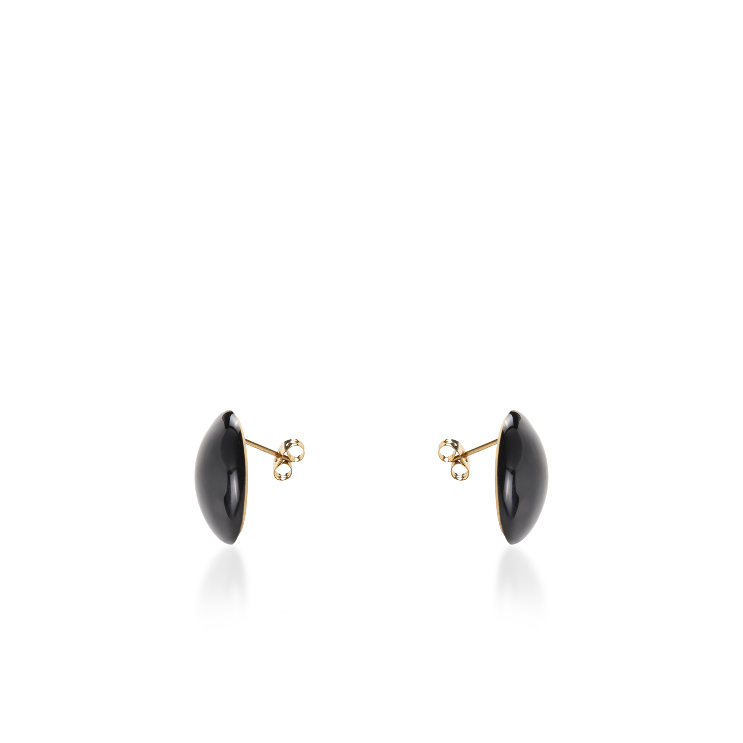 Σκουλαρίκια καρφωτά Mar and Mar Candy (Black) από ανοξείδωτο ατσάλι