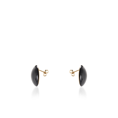 Σκουλαρίκια καρφωτά Mar and Mar Candy (Black) από ανοξείδωτο ατσάλι