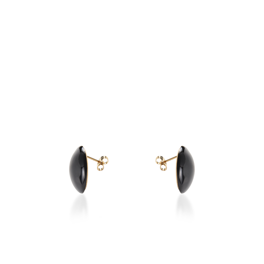 Σκουλαρίκια καρφωτά Mar and Mar Candy (Black) από ανοξείδωτο ατσάλι