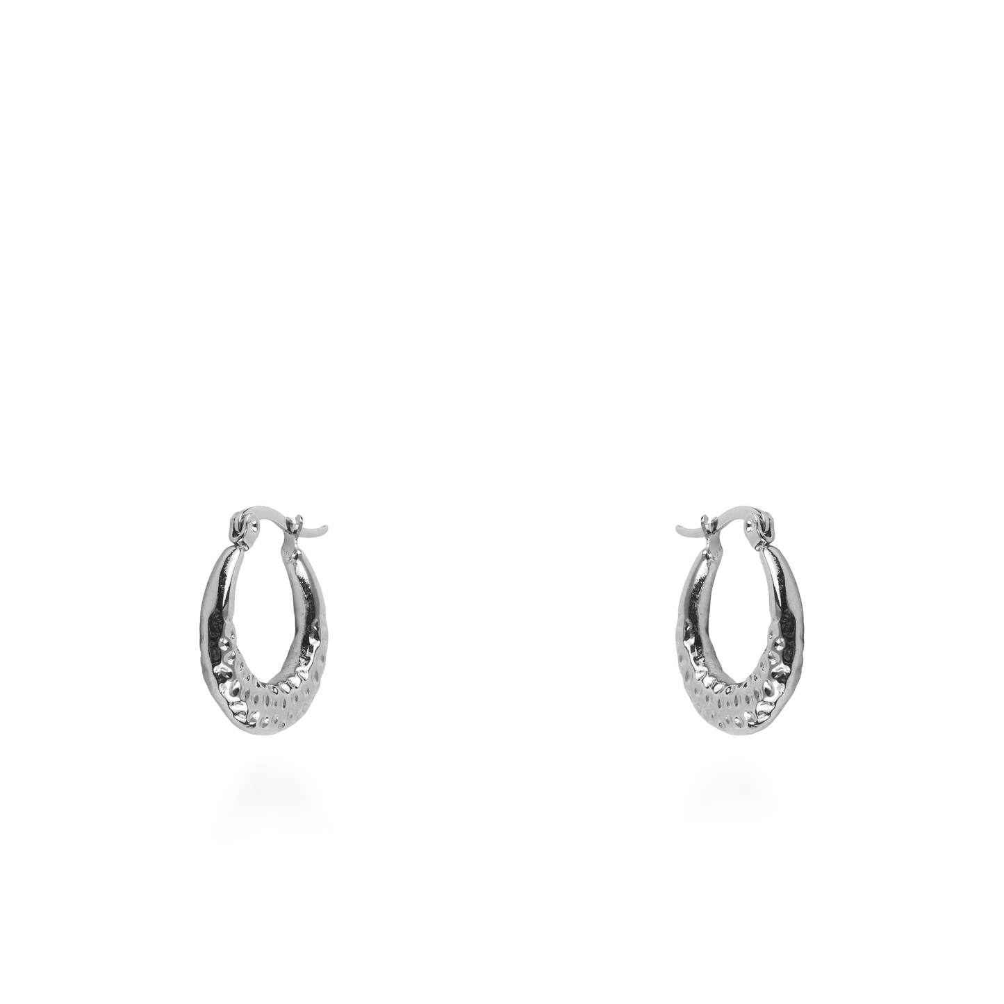 Σκουλαρίκια κρίκοι Mar and Mar Lyna (Silver) από ανοξείδωτο ατσάλι