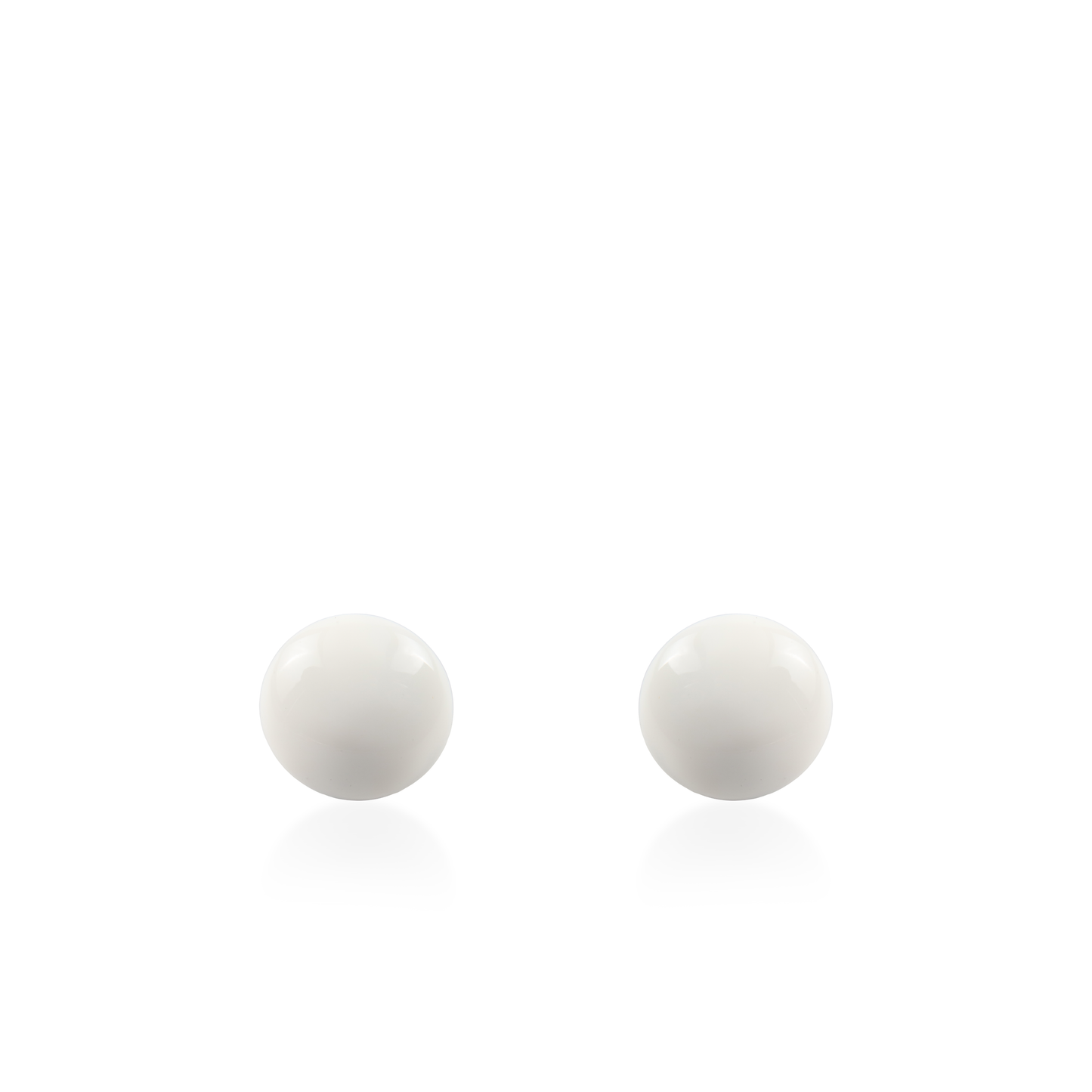 Σκουλαρίκια καρφωτά Mar and Mar Candy Silver (White) από ανοξείδωτο ατσάλι