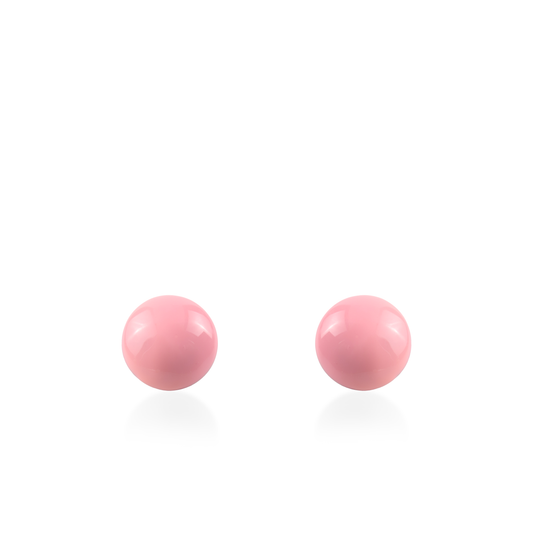Σκουλαρίκια καρφωτά Mar and Mar Candy Silver (Pink) από ανοξείδωτο ατσάλι