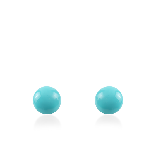 Σκουλαρίκια καρφωτά Mar and Mar Candy Silver (Turquoise) από ανοξείδωτο ατσάλι