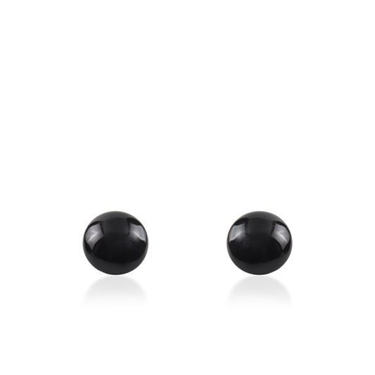 Σκουλαρίκια καρφωτά Mar and Mar Candy Silver (Black) από ανοξείδωτο ατσάλι