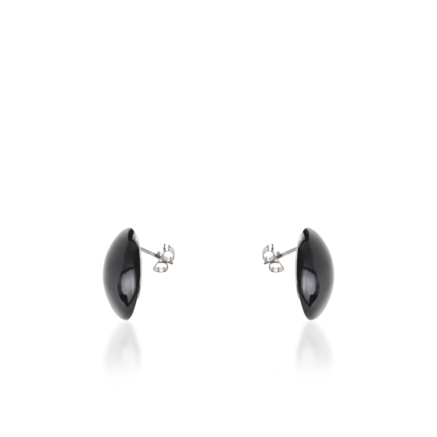 Σκουλαρίκια καρφωτά Mar and Mar Candy Silver (Black) από ανοξείδωτο ατσάλι