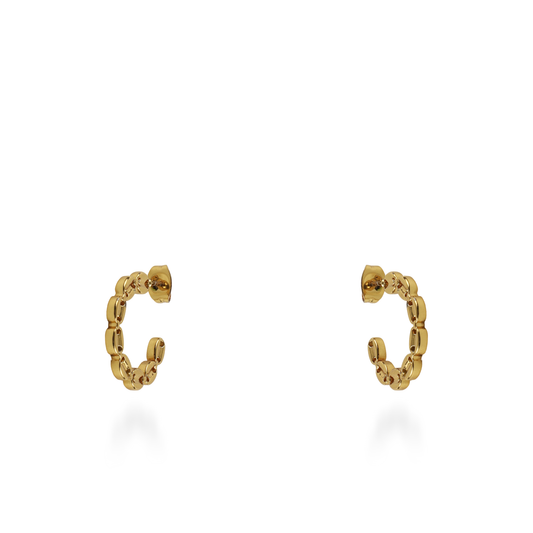 Σκουλαρίκια κρίκοι Mar and Mar Charlie από ανοξείδωτο ατσάλι