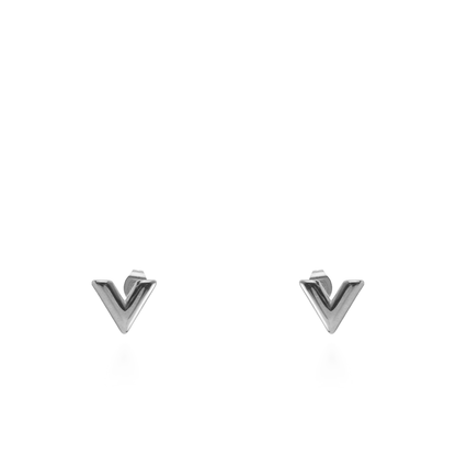 Σκουλαρίκια καρφωτά Mar and Mar V (Silver) από ανοξείδωτο ατσάλι