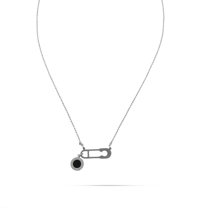 Κολιέ με μενταγιόν παραμάνα Mar and Mar Selene Pin (Silver) από ανοξείδωτο ατσάλι
