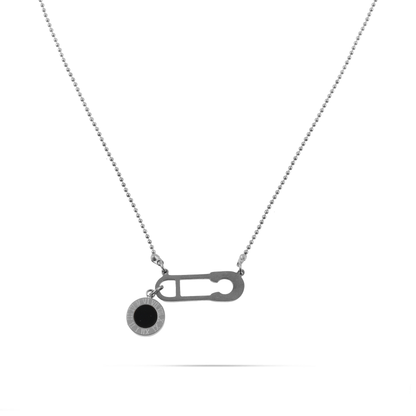 Κολιέ με μενταγιόν παραμάνα Mar and Mar Selene Pin (Silver) από ανοξείδωτο ατσάλι
