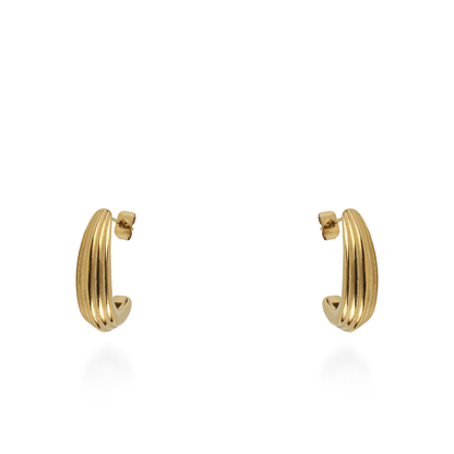 Σκουλαρίκια κρίκοι Mar and Mar Flandy από ανοξείδωτο ατσάλι