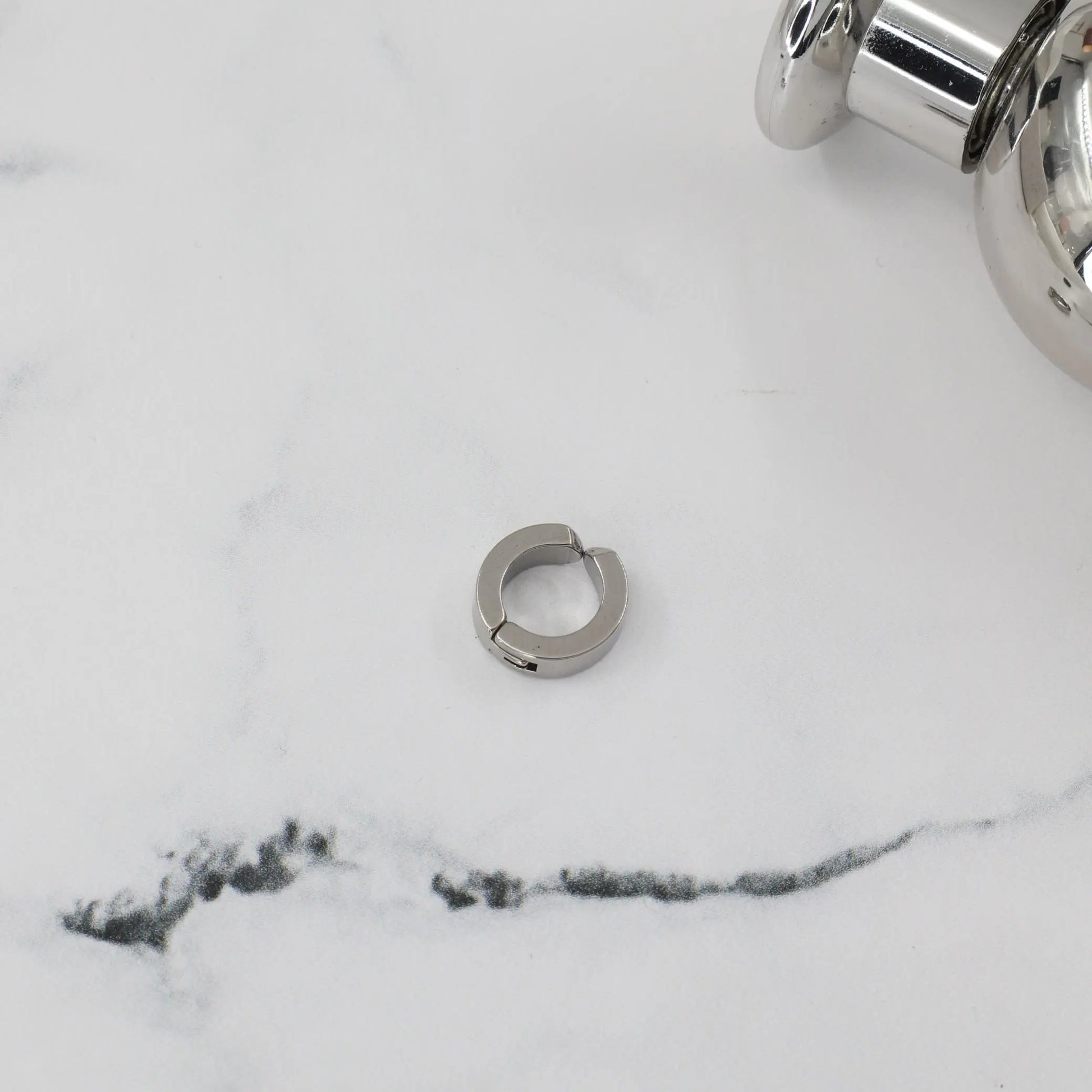 Σκουλαρίκι κρίκος Mar &amp; Mar Clip Plated Hoop από ανοξείδωτο ατσάλι