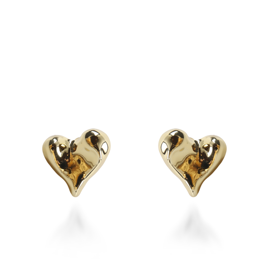 Σκουλαρίκια καρφωτά Mar and Mar Heart Studs