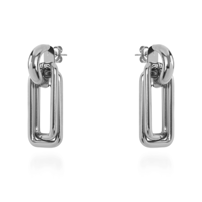 Σκουλαρίκια κρεμαστά Mar and Mar Calisty (Silver) από ανοξείδωτο ατσάλι