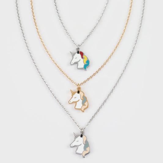 Παιδικό κολιέ Μονόκερως Mar and Mar Unicorn Kids από ανοξείδωτο ατσάλι