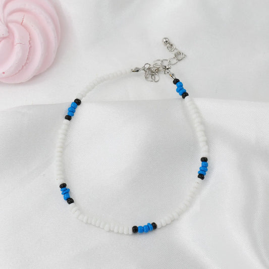 Αλυσίδα ποδιού με χάντρες Mar and Mar Dalary Anklet από ανοξείδωτο ατσάλι