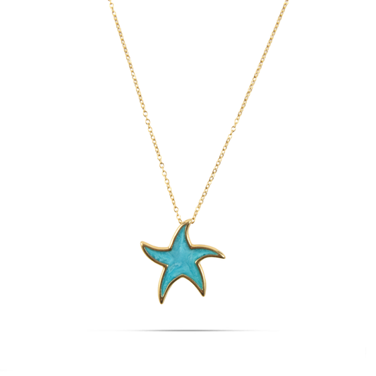 Κολιέ αστερία Mar and Mar Starfish από ανοξείδωτο ατσάλι