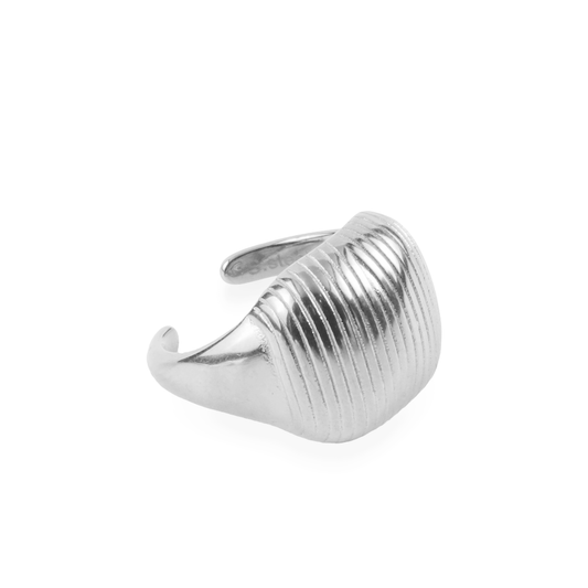 Γυναικείο δαχτυλίδι Mar and Mar Bexley Cube Silver από ανοξείδωτο ατσάλι