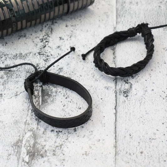 Ανδρικό βραχιόλι Mar and Mar Jackson Braids από Συνθετικό δέρμα