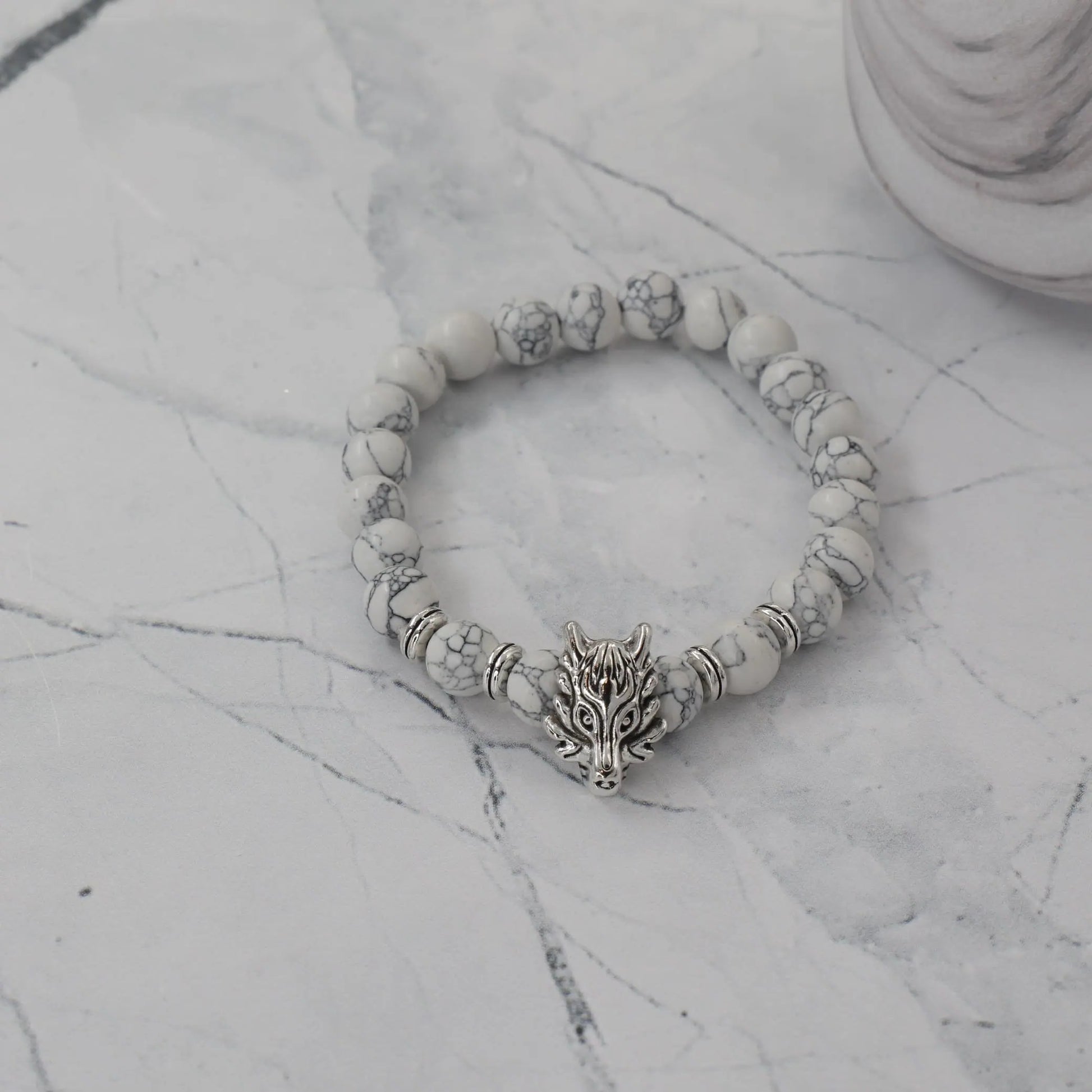 Ανδρικό βραχιόλι με χάντρες Mar &amp; Mar Wolf Beads