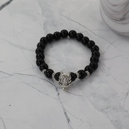 Ανδρικό βραχιόλι με χάντρες Mar &amp; Mar Wolf Beads