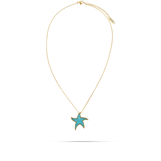 Κολιέ αστερία Mar and Mar Starfish από ανοξείδωτο ατσάλι