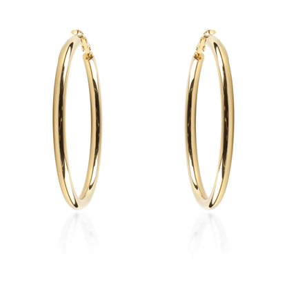 Σκουλαρίκια κρίκοι Mar and Mar Iris (7 cm) από ανοξείδωτο ατσάλι