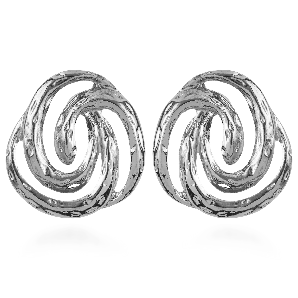 Σκουλαρίκια καρφωτά Mar and Mar Anna (silver) από ανοξείδωτο ατσάλι