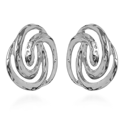Σκουλαρίκια καρφωτά Mar and Mar Anna (silver) από ανοξείδωτο ατσάλι
