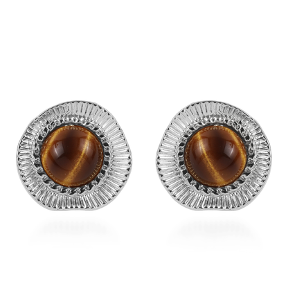 Σκουλαρίκια καρφωτά Mar and Mar με πέτρα (Silver) από ανοξείδωτο ατσάλι