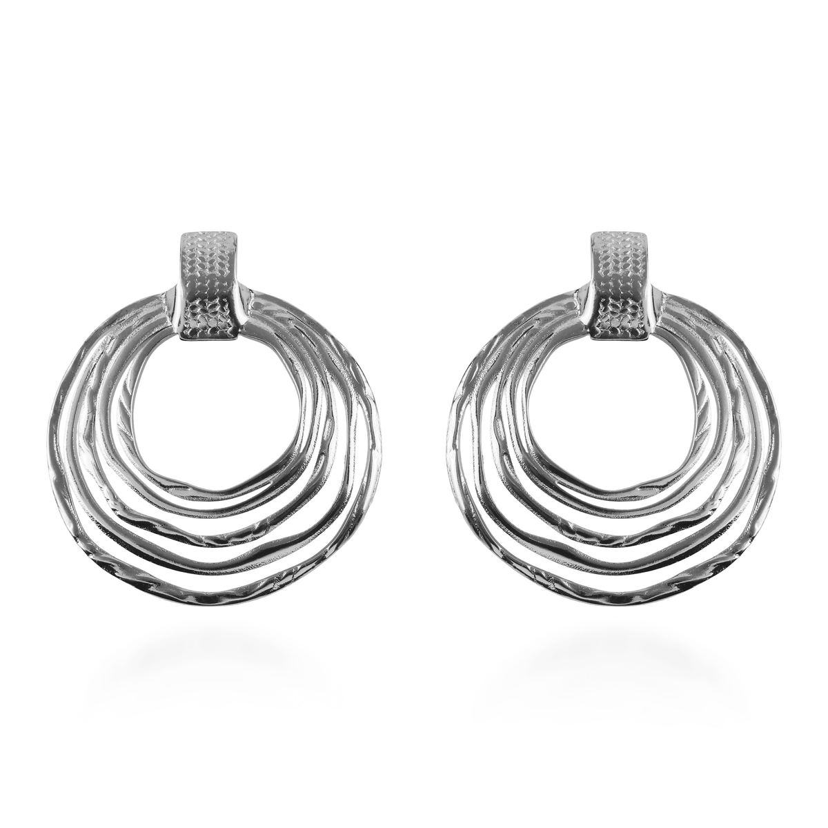 Σκουλαρίκια καρφωτά Mar and Mar (silver) από ανοξείδωτο ατσάλι