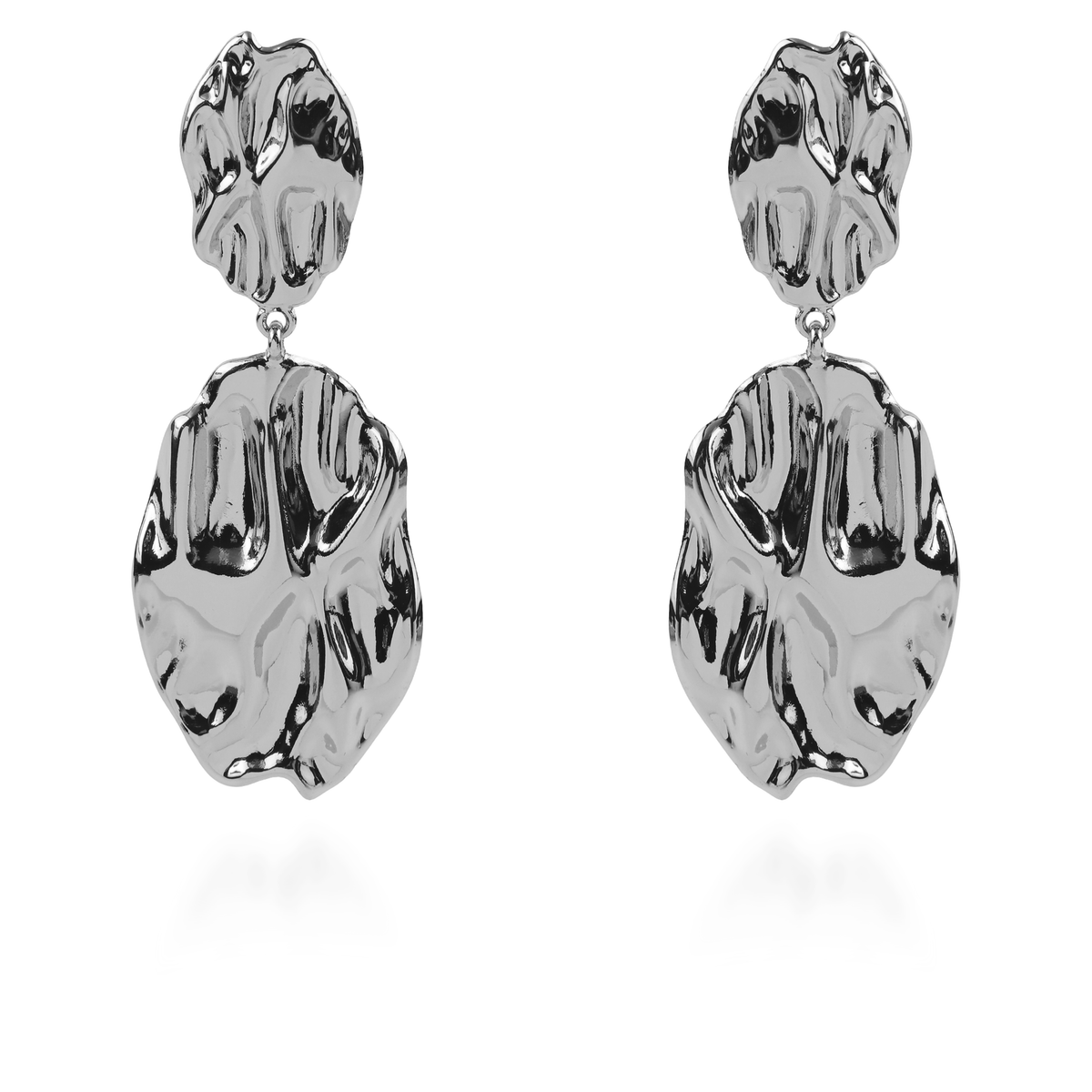Σκουλαρίκια κρεμαστά Mar and Mar (Silver) από ανοξείδωτο ατσάλι