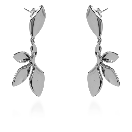 Σκουλαρίκια κρεμαστά Mar and Mar (Silver) από ανοξείδωτο ατσάλι