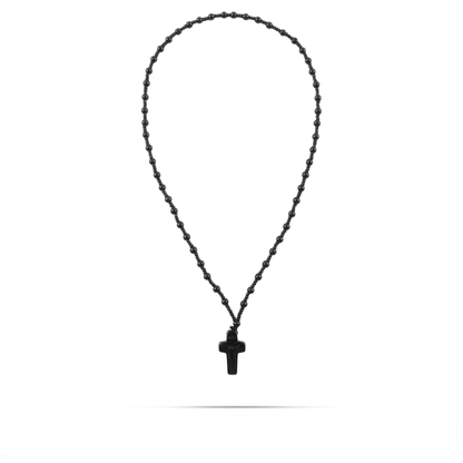 Ανδρικό κολιέ με σταυρό και χάντρες Mar and Mar Beaded Cross