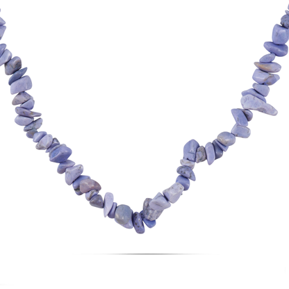 Χειροποίητο κολιέ με χάντρες Mar and Mar Medina (Purple) από ανοξείδωτο ατσάλι