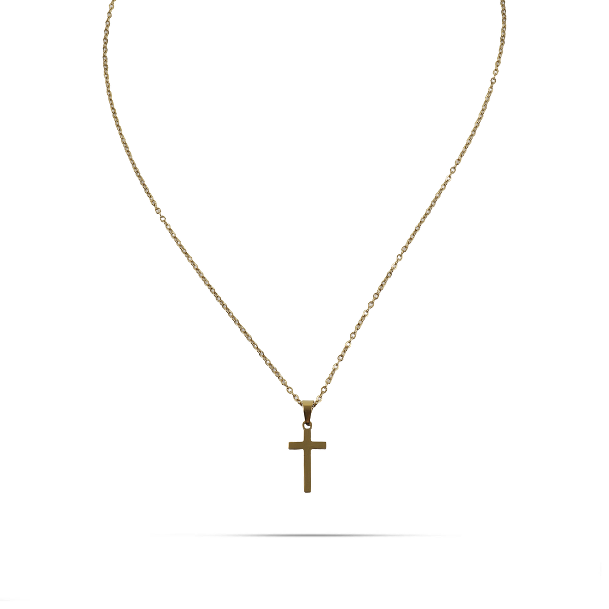 Κολιέ σταυρός από ανοξείδωτο ατσάλι