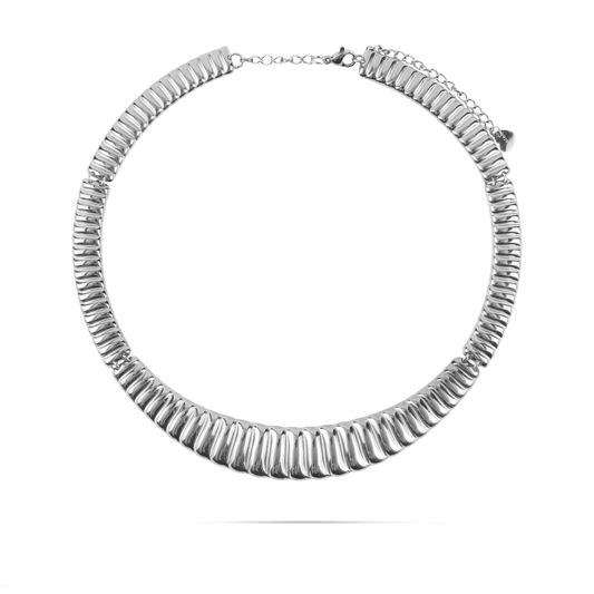 Κολιέ choker αλυσίδα λαιμού Mar and Mar Sylvia Silver από ανοξείδωτο ατσάλι