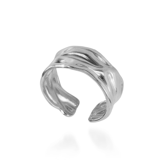 Γυναικείο δαχτυλίδι Mar and Mar Nessa Silver από ανοξείδωτο ατσάλι