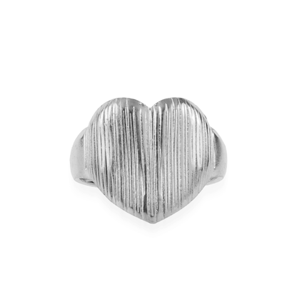Γυναικείο δαχτυλίδι Mar and Mar Alina Heart Silver από ανοξείδωτο ατσάλι