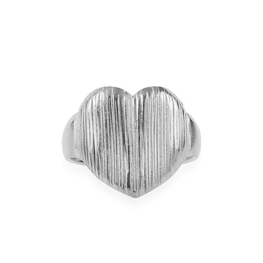 Γυναικείο δαχτυλίδι Mar and Mar Alina Heart Silver από ανοξείδωτο ατσάλι