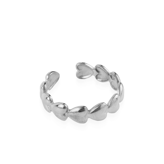 Γυναικείο δαχτυλίδι Mar and Mar Sloane Silver από ανοξείδωτο ατσάλι