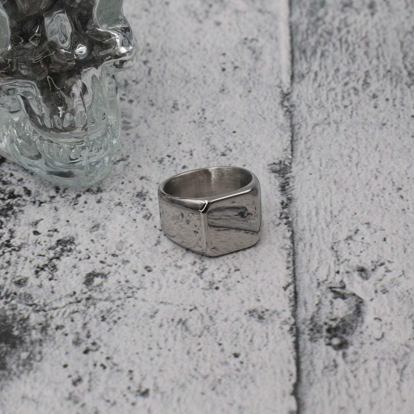 Ανδρικό δαχτυλίδι Mar & Mar Square II από ανοξείδωτο ατσάλι