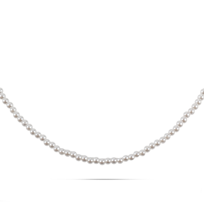 Χειροποίητο κολιέ με πέρλες Mar and Mar Pearly Petite Silver από ανοξείδωτο ατσάλι
