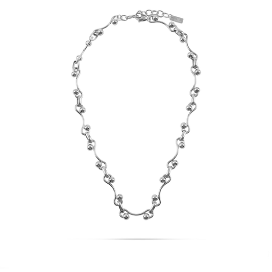 Αλυσίδα λαιμού Mar and Mar Cresta Silver από ανοξείδωτο ατσάλι