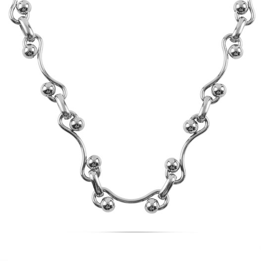 Αλυσίδα λαιμού Mar and Mar Cresta Silver από ανοξείδωτο ατσάλι