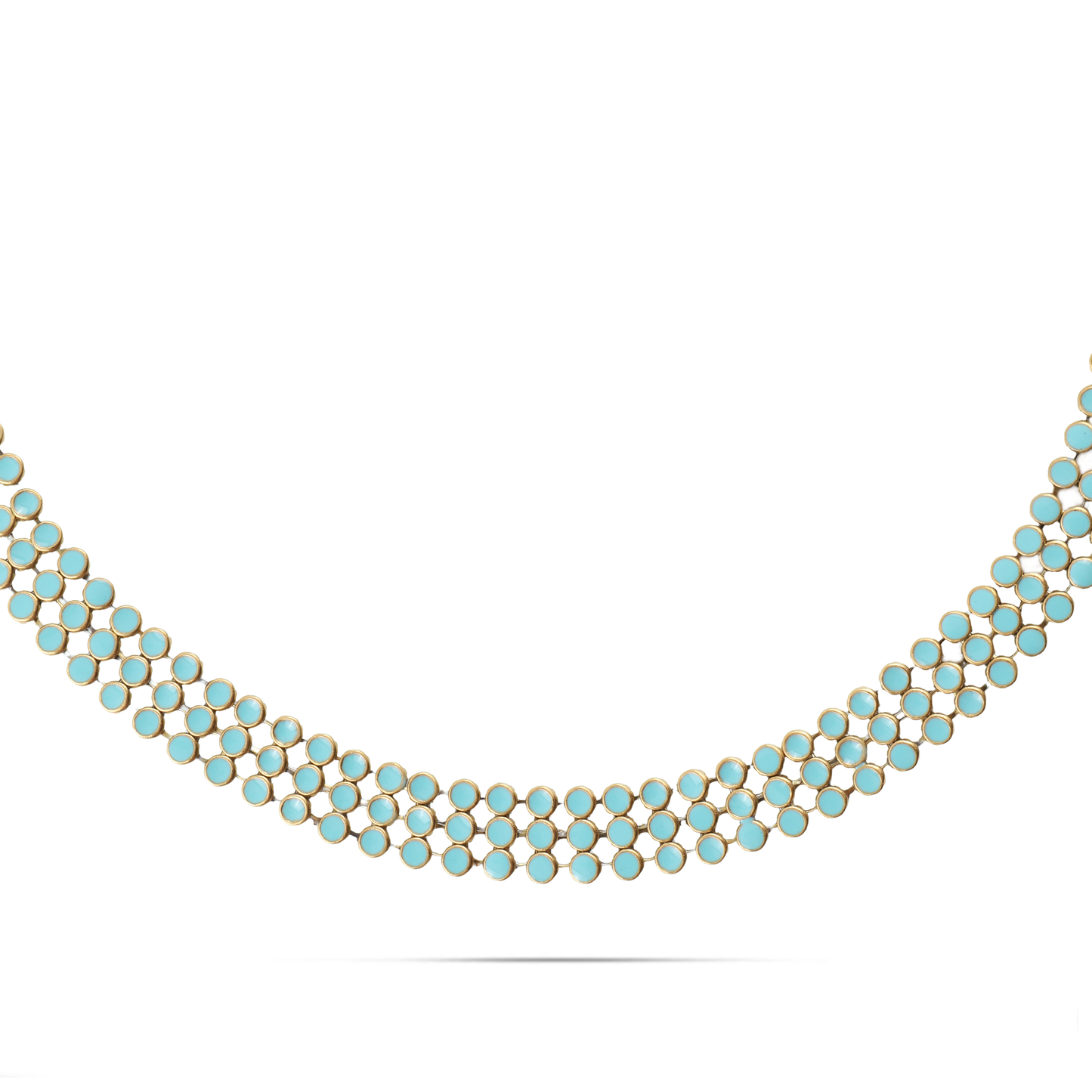 Αλυσίδα λαιμού choker Mar and Mar Soyar (Light Blue) από ανοξείδωτο ατσάλι