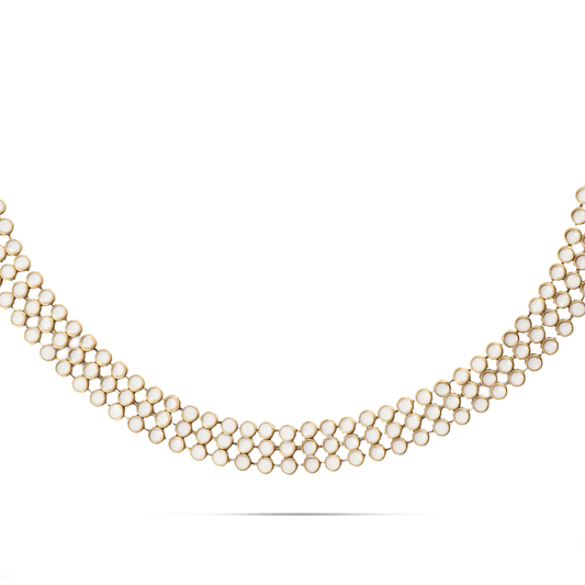 Αλυσίδα λαιμού choker Mar and Mar Soyar (White) από ανοξείδωτο ατσάλι