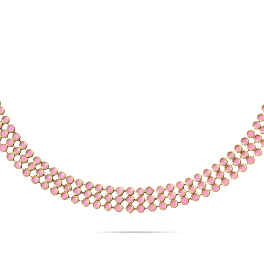 Αλυσίδα λαιμού choker Mar and Mar Soyar (Pink) από ανοξείδωτο ατσάλι
