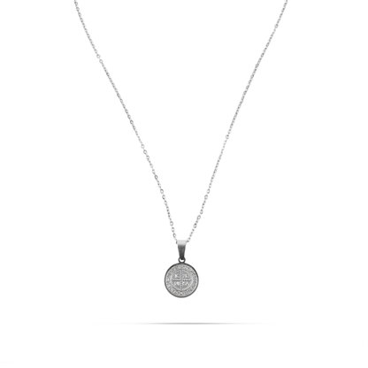 Κολιέ Κωνσταντινάτο με πέτρες ζιργκόν Mar and Mar Constantine Sparkle Silver από ανοξείδωτο ατσάλι