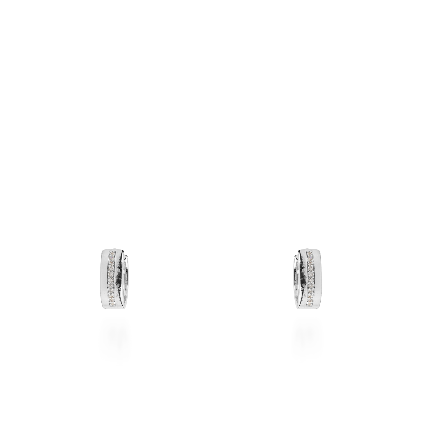 Σκουλαρίκια κρίκοι με ζιργκόν Mar and Mar Eirin Silver