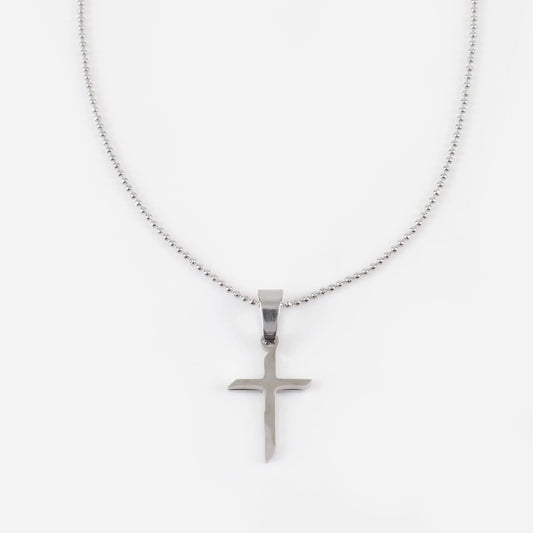Κολιέ με σταυρό Mar and Mar Ehsan Cross από ανοξείδωτο ατσάλι